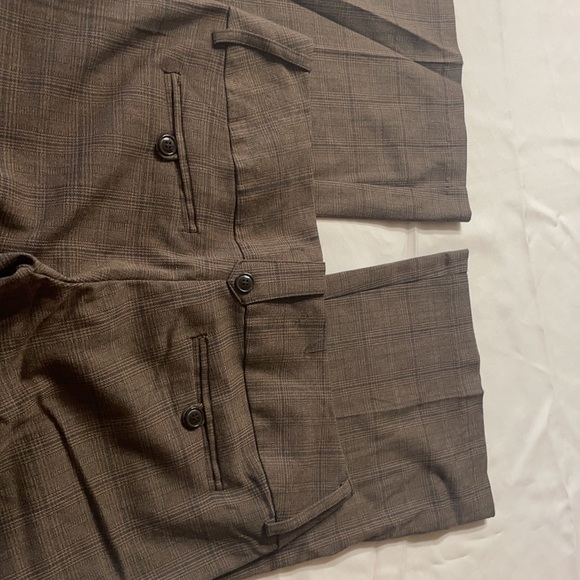 Stoosh Brown Plaid Slacks Size 5 - Picture 6 of 7